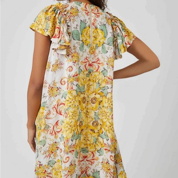 Free People NWT Yara Mini Dress Size L - Picture 7 of 9